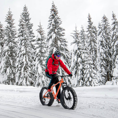Hycline Hercules 26-inch by 4-inch bicycle tire with rugged tread, displayed on a plain background.
