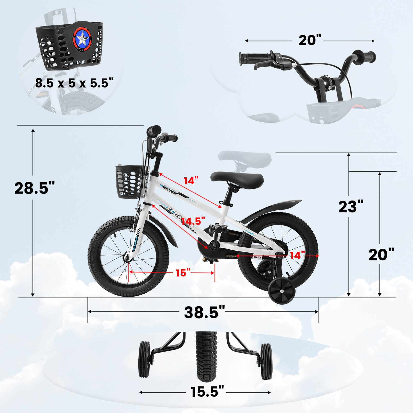Ecarpat Runster 14" Kid Bike - Howling Moto