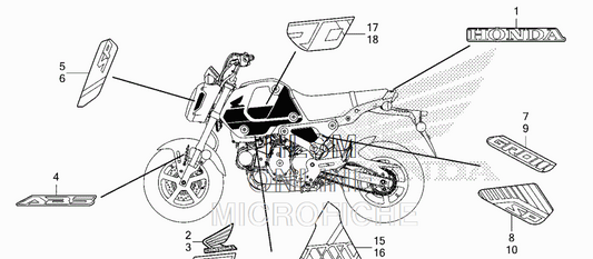 Honda Sticker Stripe B - Howling Moto