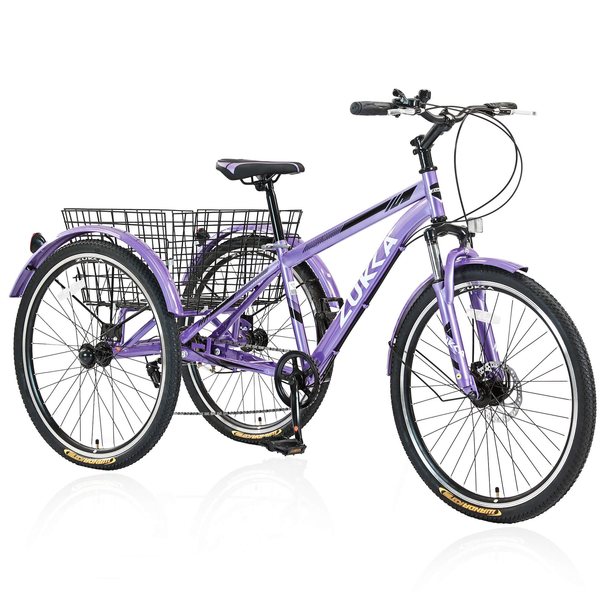 Zukka Wanda 26“ 7-Speed Mountain Adult Tricycle - Howling Moto