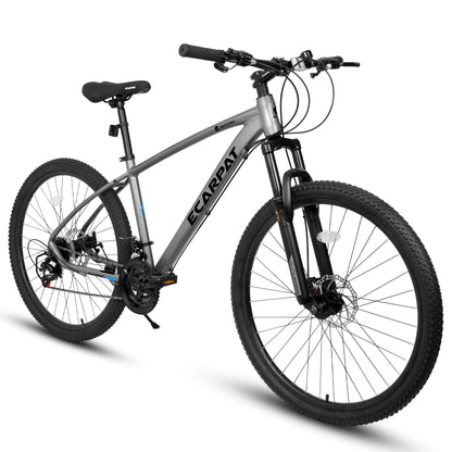 Hycline Ecarpat Tendar X5 27.5-inch bicycle with black frame and mountain bike design, ready for off-road riding.