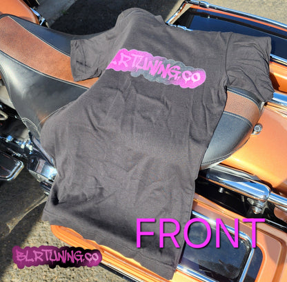 WOMENS PINK LOGO NO FACE NO CASE T-SHIRT BY BLR TUNING - Howling Moto
