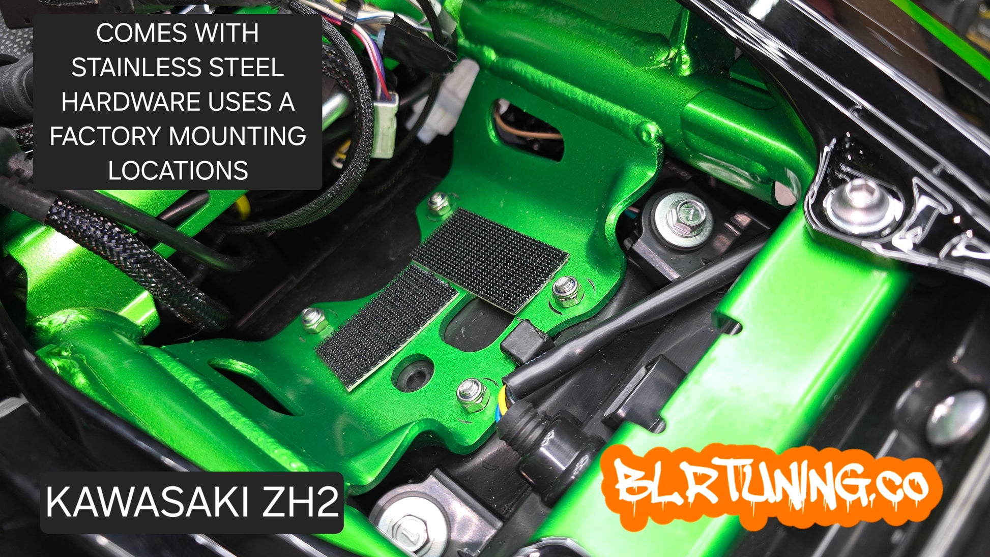 KAWASAKI ZH2 Z H2 SE TAIL Tidy LICENSE PLATE MOUNT OR PLATE DELETE FITS 2019 - 2024 - Howling Moto