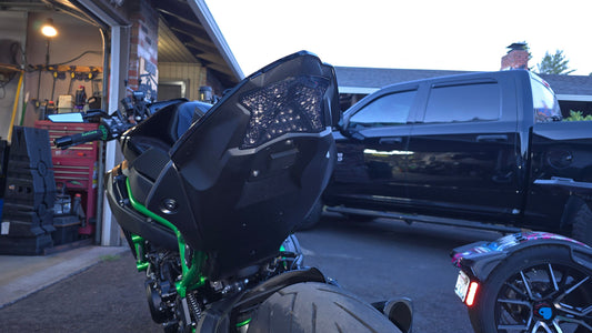KAWASAKI ZH2 Z H2 SE TAIL Tidy LICENSE PLATE MOUNT OR PLATE DELETE FITS 2019 - 2024 - Howling Moto