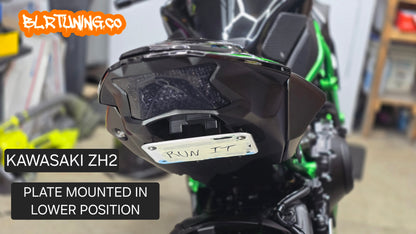 KAWASAKI ZH2 Z H2 SE TAIL Tidy LICENSE PLATE MOUNT OR PLATE DELETE FITS 2019 - 2024 - Howling Moto