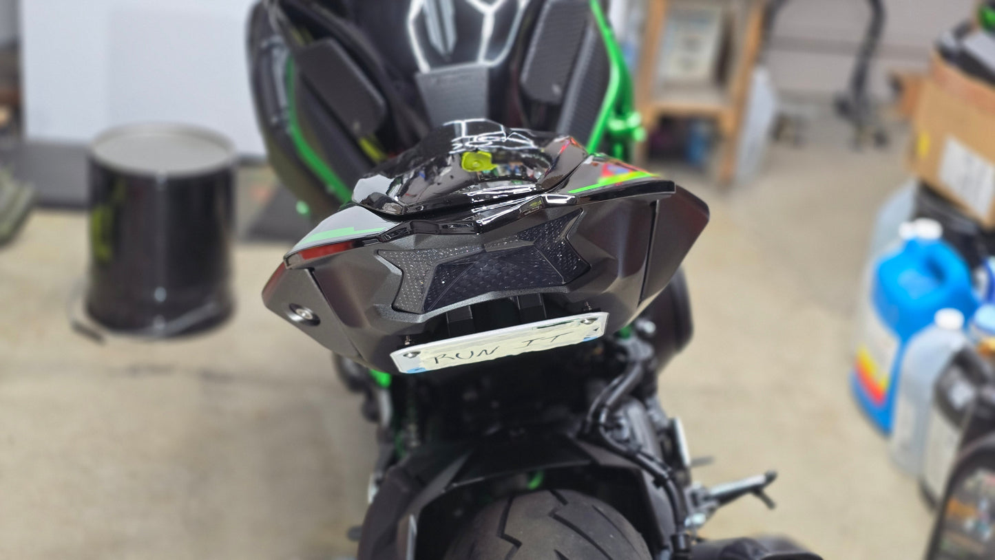 KAWASAKI ZH2 Z H2 SE TAIL Tidy LICENSE PLATE MOUNT OR PLATE DELETE FITS 2019 - 2024 - Howling Moto