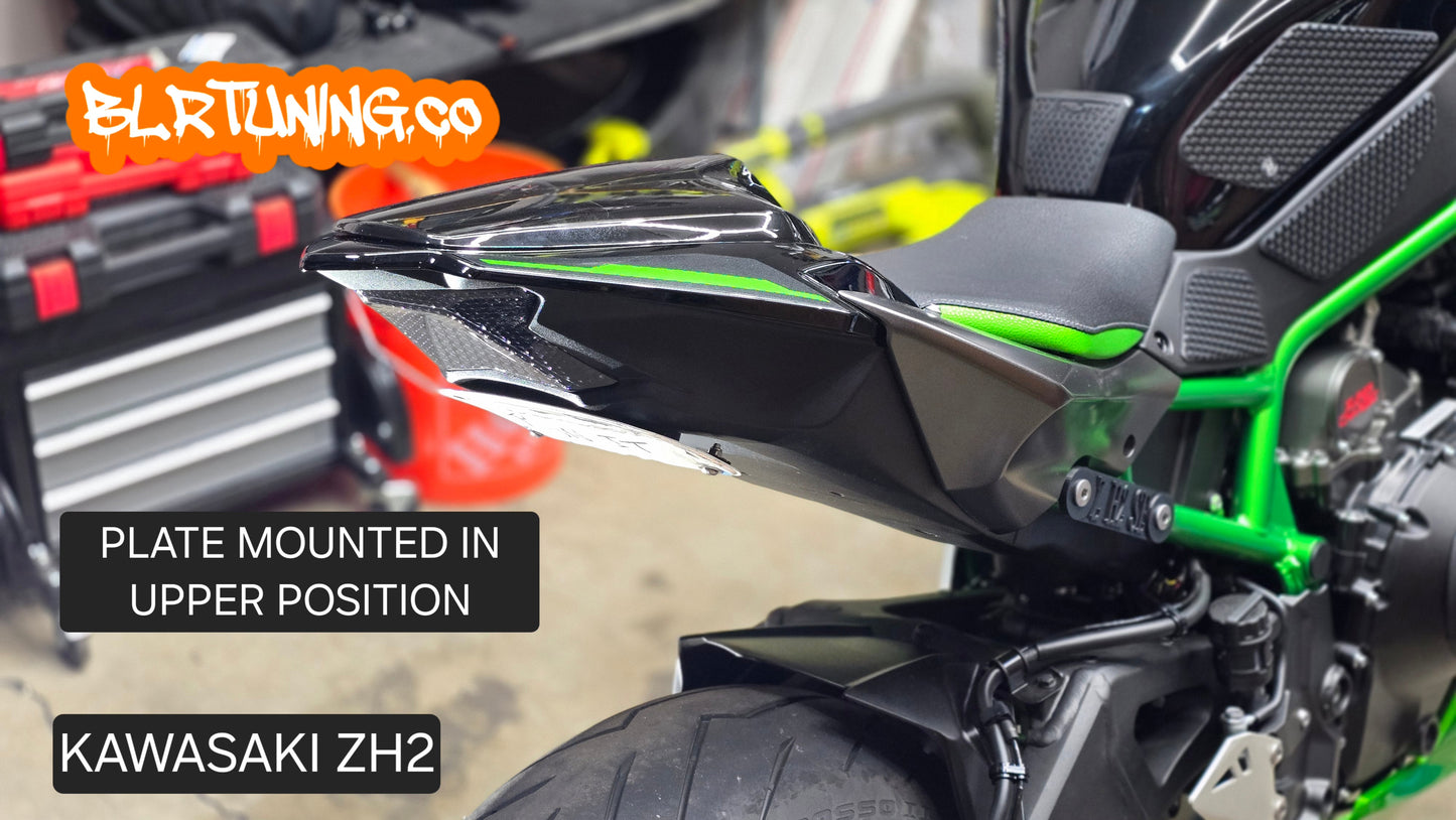 KAWASAKI ZH2 Z H2 SE TAIL Tidy LICENSE PLATE MOUNT OR PLATE DELETE FITS 2019 - 2024 - Howling Moto