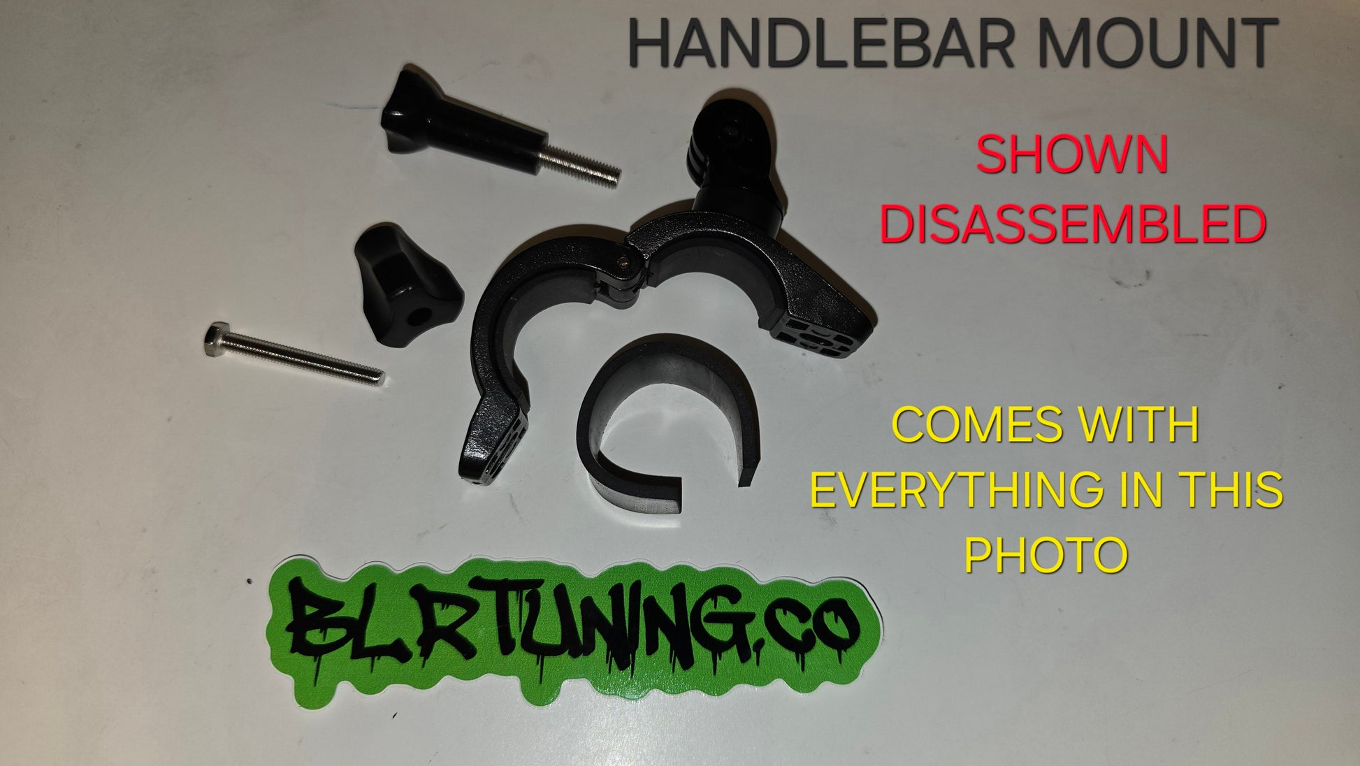 HANDLEBAR MOUNT FOR PV3 OR ACTION CAMERAS - FITS 7/8 TO 1 INCH STANDARD HANDLE BARS - Howling Moto