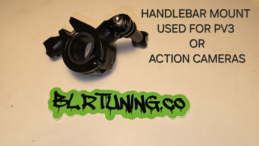HANDLEBAR MOUNT FOR PV3 OR ACTION CAMERAS - FITS 7/8 TO 1 INCH STANDARD HANDLE BARS - Howling Moto