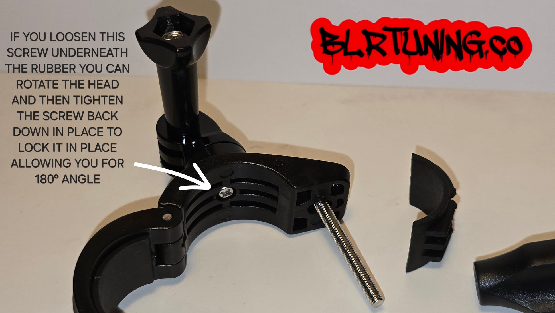 HANDLEBAR MOUNT FOR PV3 OR ACTION CAMERAS - FITS 7/8 TO 1 INCH STANDARD HANDLE BARS - Howling Moto