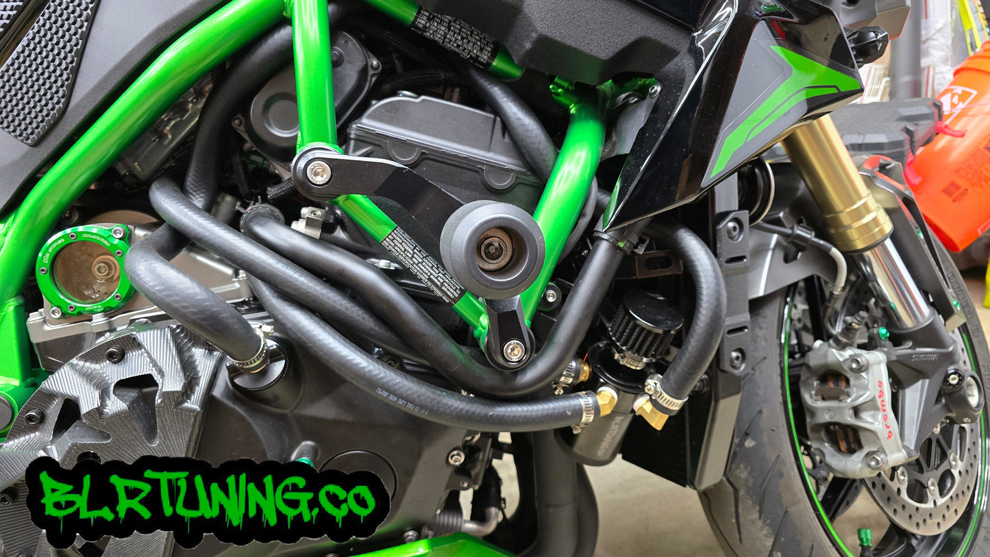 KAWASAKI ZH2 AIR OIL SEPARATOR 3 PORT CATCH CAN - Howling Moto