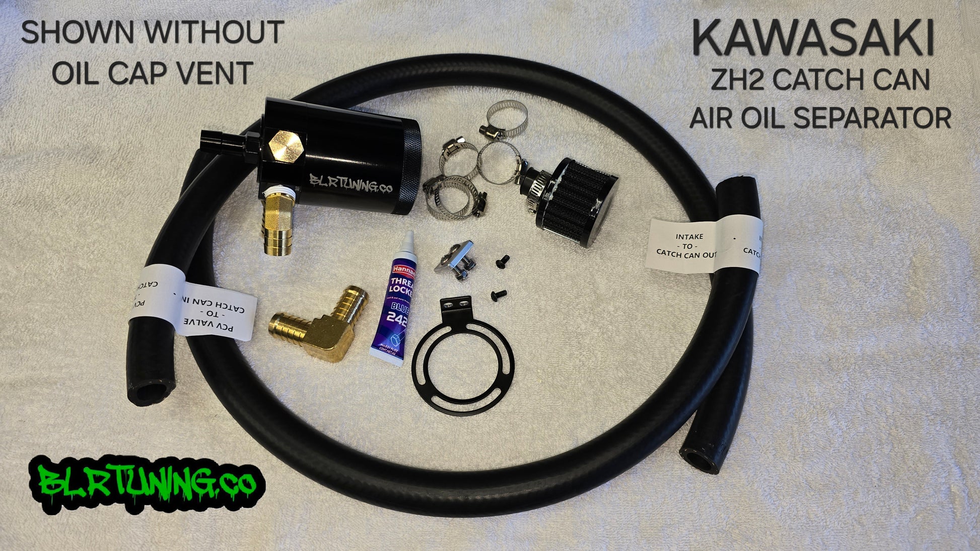 KAWASAKI ZH2 AIR OIL SEPARATOR 3 PORT CATCH CAN - Howling Moto