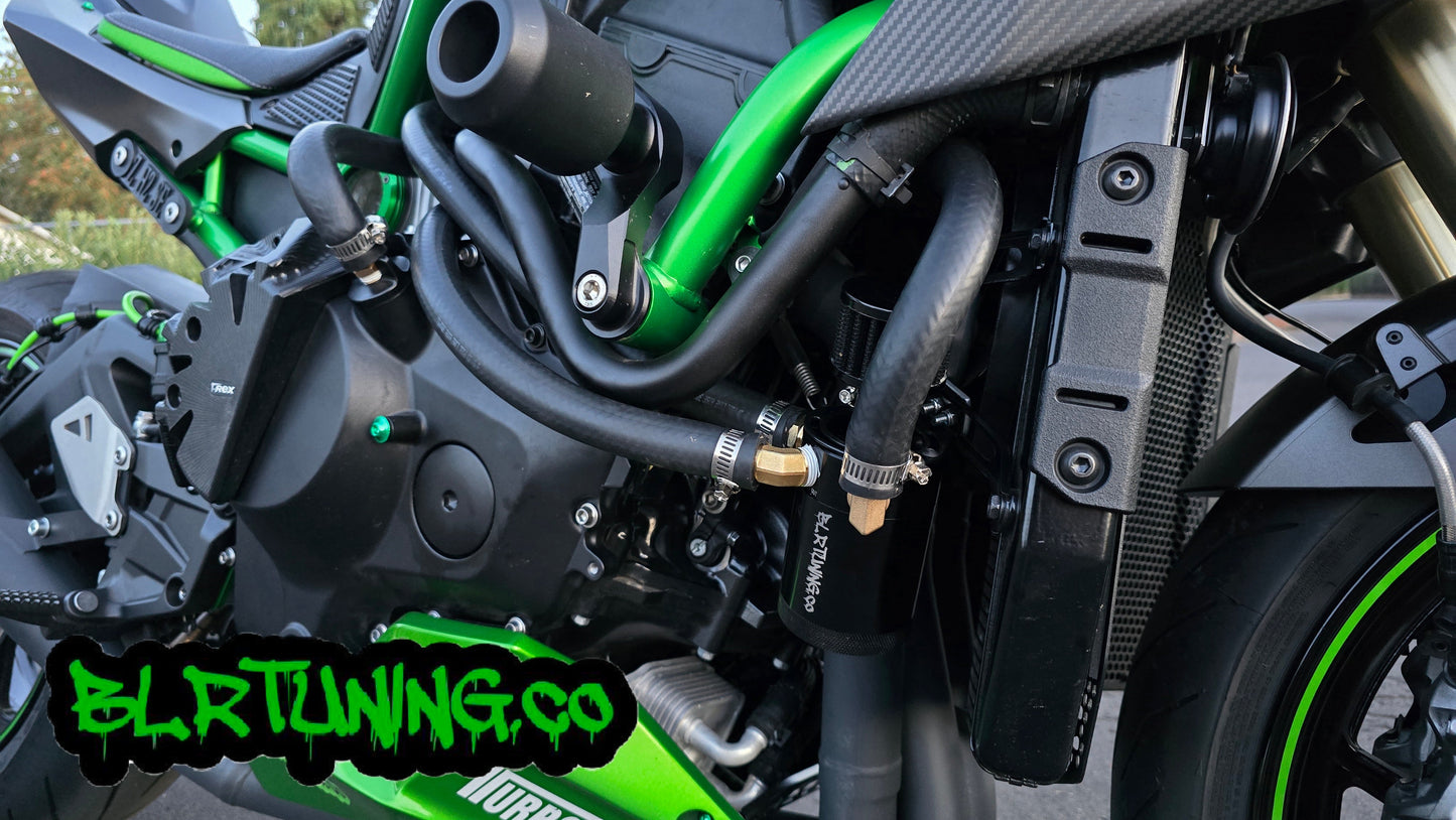 KAWASAKI ZH2 AIR OIL SEPARATOR 3 PORT CATCH CAN - Howling Moto