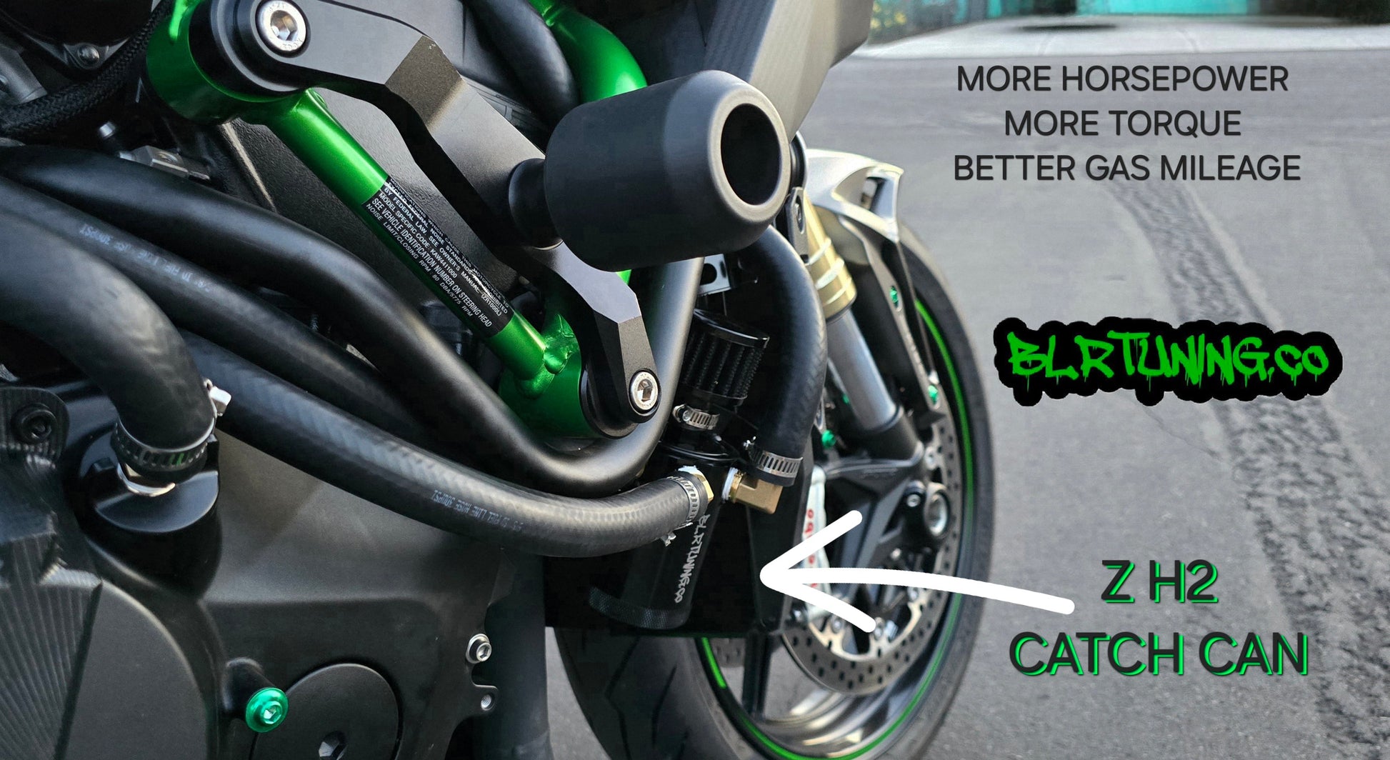 KAWASAKI ZH2 AIR OIL SEPARATOR 3 PORT CATCH CAN - Howling Moto
