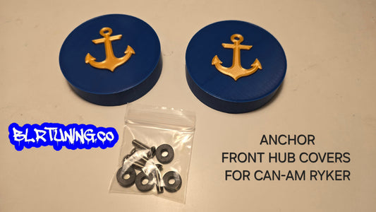 ANCHOR FRONT HUB COVERS FOR CAN-AM RYKER SOLD AS A SET OF 2 - Howling Moto