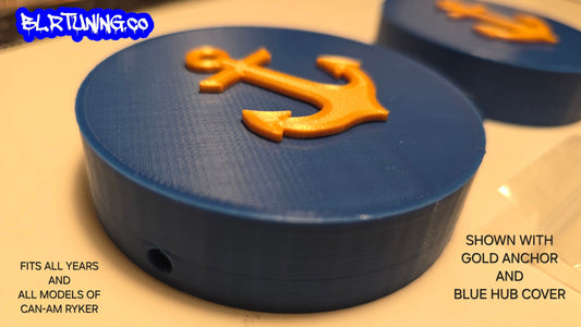 ANCHOR FRONT HUB COVERS FOR CAN-AM RYKER SOLD AS A SET OF 2 - Howling Moto