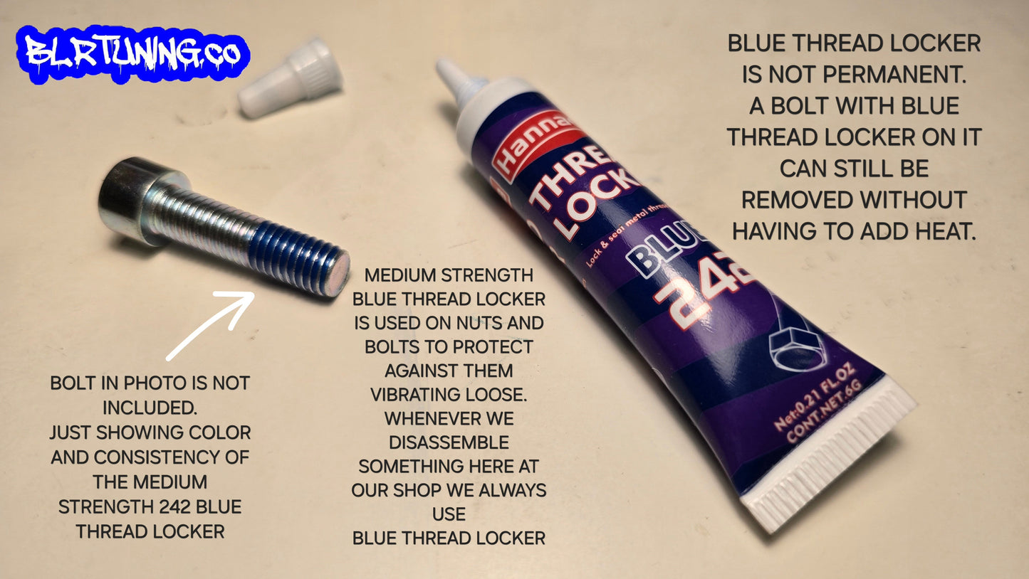 THREAD LOCKER BLUE MEDIUM STRENGTH 0.21 FL OZ TUBE - Howling Moto