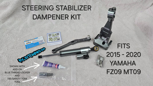 YAMAHA MT09 AND FZ09 STEERING STABILIZER DAMPER FITS 2015 TO 2020 MT09 MT-09 FZ09 FZ-09 - Howling Moto