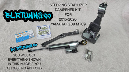 YAMAHA MT09 AND FZ09 STEERING STABILIZER DAMPER FITS 2015 TO 2020 MT09 MT-09 FZ09 FZ-09 - Howling Moto