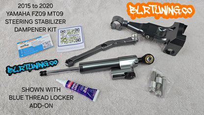 YAMAHA MT09 AND FZ09 STEERING STABILIZER DAMPER FITS 2015 TO 2020 MT09 MT-09 FZ09 FZ-09 - Howling Moto