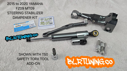 YAMAHA MT09 AND FZ09 STEERING STABILIZER DAMPER FITS 2015 TO 2020 MT09 MT-09 FZ09 FZ-09 - Howling Moto