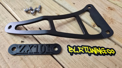 KAWASAKI NINJA ZX-10R ZX-10RR ZX1000 REAR PEG DELETE BLOCK OFF PLATES AND EXHAUST HANGER KIT FITS 2011 - 2024 - Howling Moto