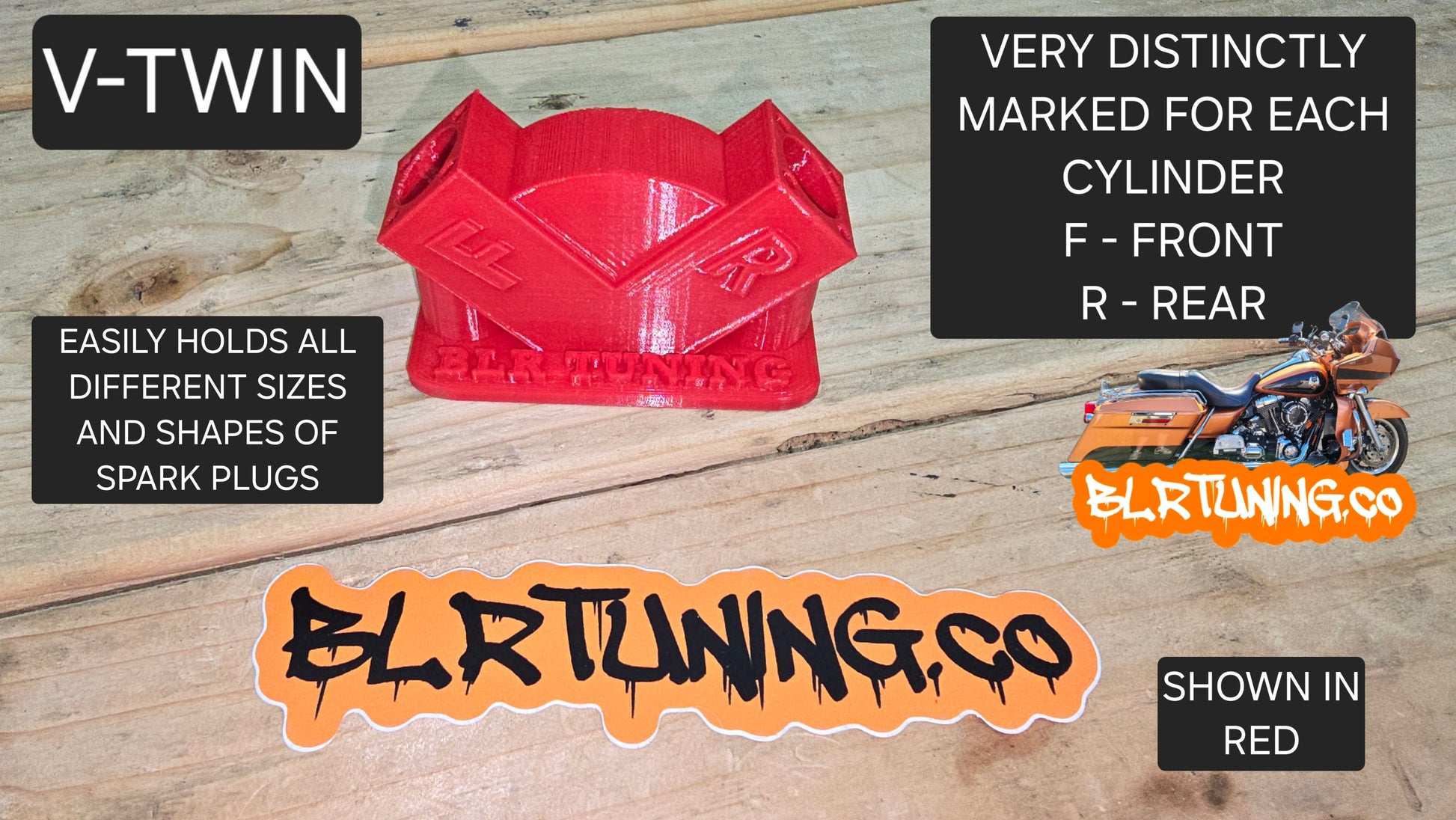 SPARK PLUG HOLDERS BY BLR TUNING - Howling Moto