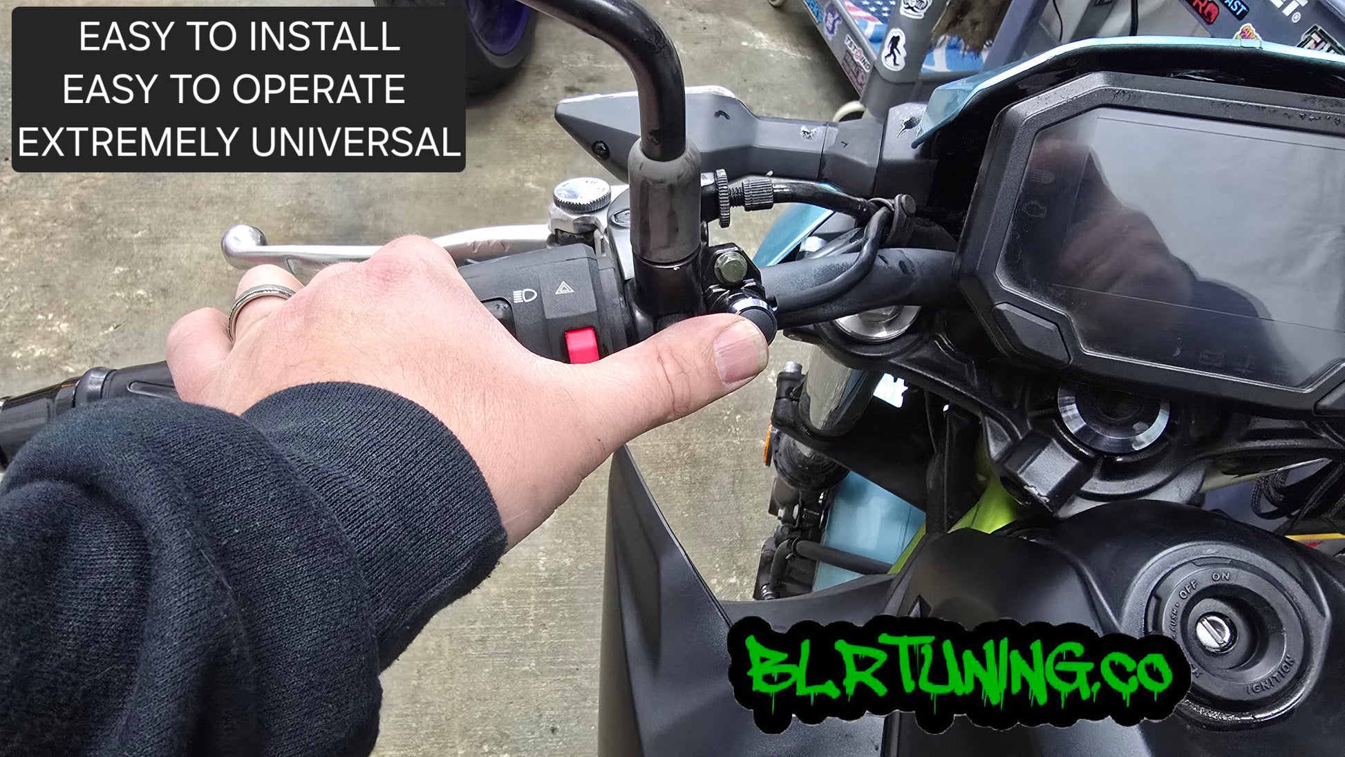 PUSH BUTTON 2-STEP LAUNCH CONTROL FOR PCV OR PC6 FITS 7/8 HANDLEBARS - WORKS ON STREET BIKE - SPORT BIKE - NAKED BIKE - ATV - DIRT BIKE - SXS - BAGGER - Howling Moto