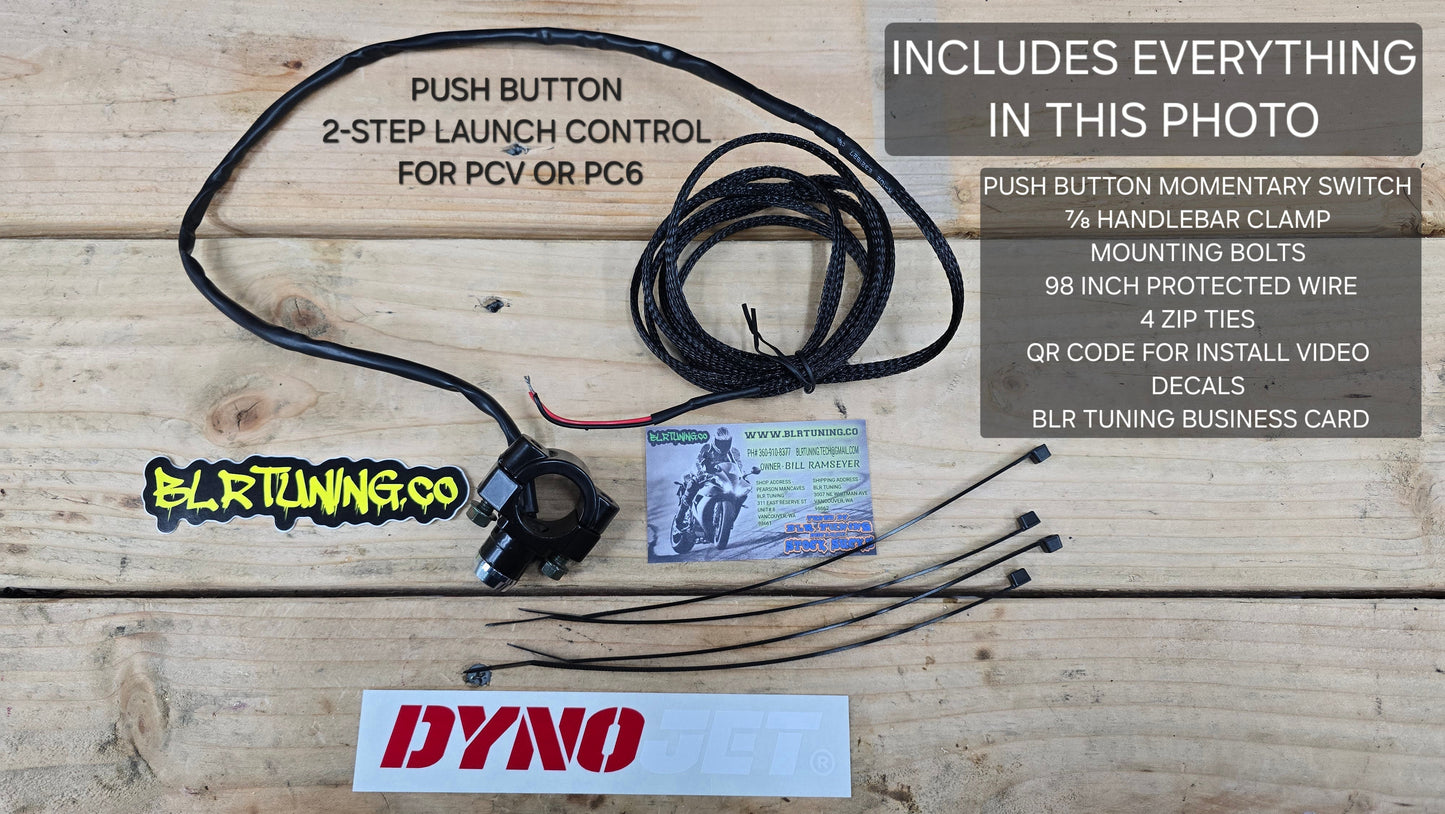 PUSH BUTTON 2-STEP LAUNCH CONTROL FOR PCV OR PC6 FITS 7/8 HANDLEBARS - WORKS ON STREET BIKE - SPORT BIKE - NAKED BIKE - ATV - DIRT BIKE - SXS - BAGGER - Howling Moto
