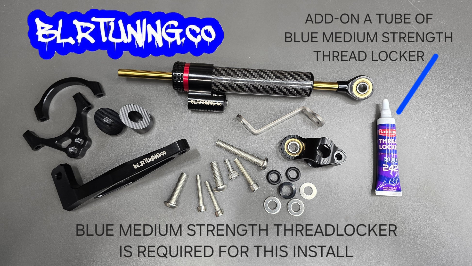 YAMAHA MT09 STEERING STABILIZER DAMPER FITS 2021 TO 2024 MT09 MT-09 XSR900 - WILL NOT FIT OLDER MODELS - Howling Moto