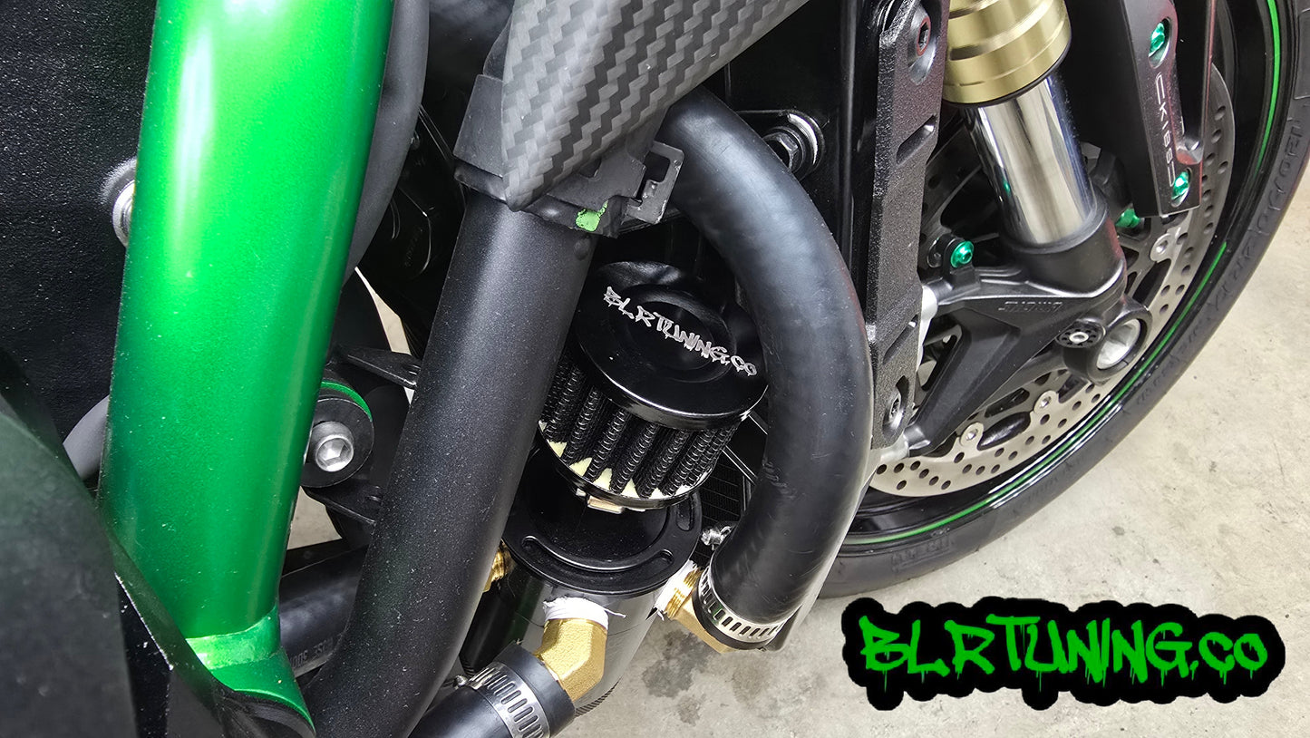 KAWASAKI ZH2 AIR OIL SEPARATOR 3 PORT CATCH CAN - Howling Moto