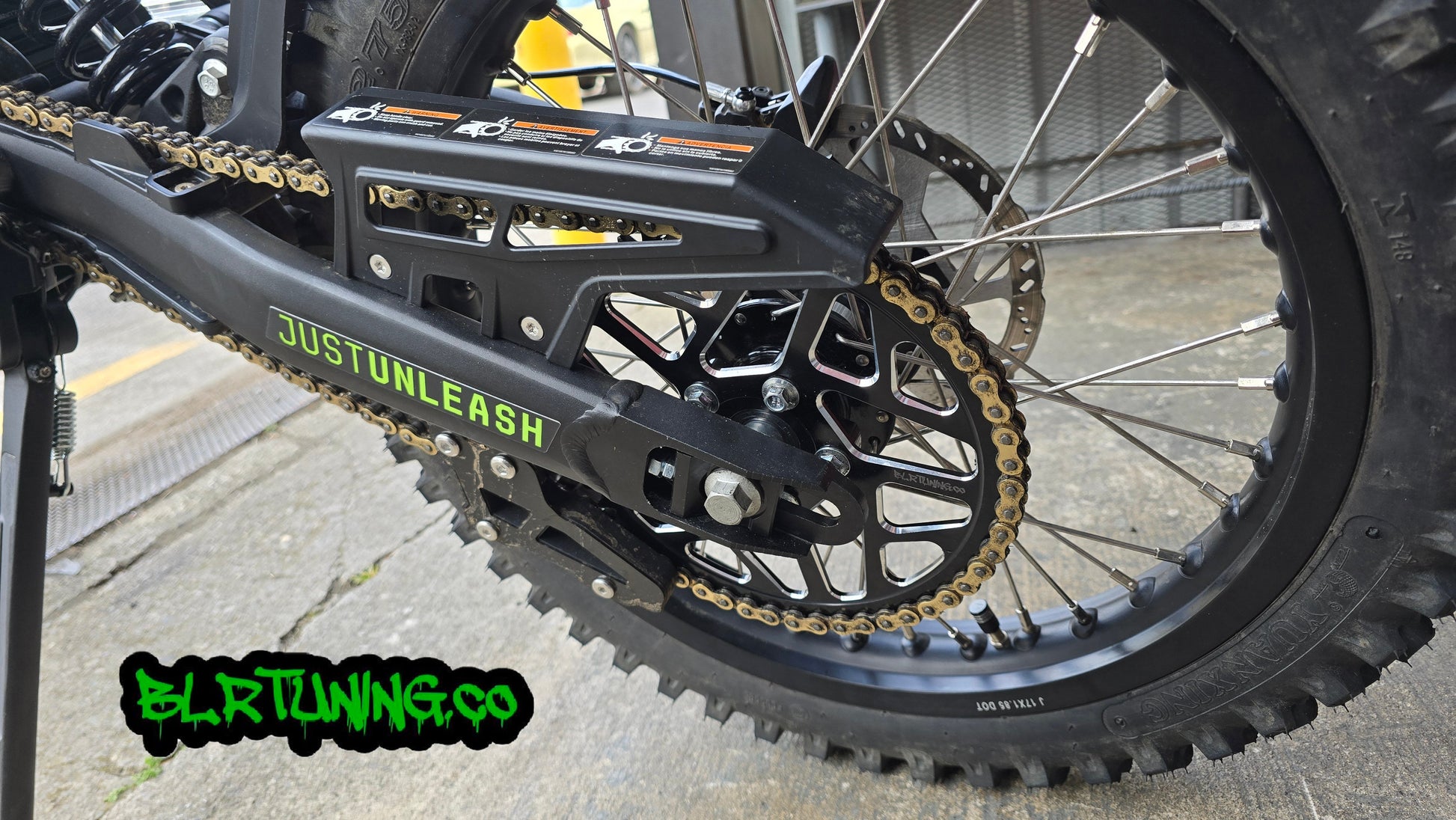 RAWRR MANTIS X 54 TOOTH REAR SPROCKET 7075 T6 ALUMINUM ANODIZED BLACK BY BLR TUNING - Howling Moto