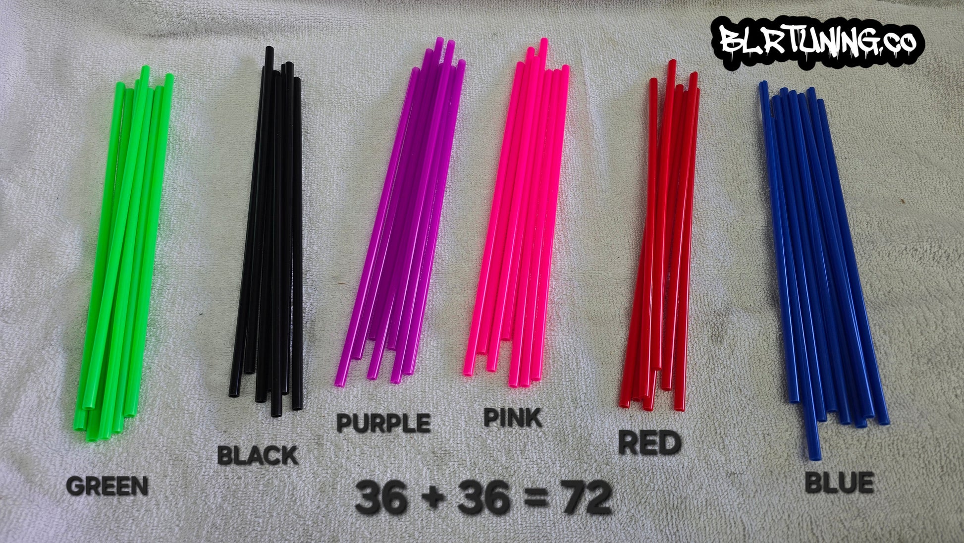 SPOKE COVERS PVC 9-IN UNIVERSAL COLORED FITS SPOKE WHEELS - Howling Moto