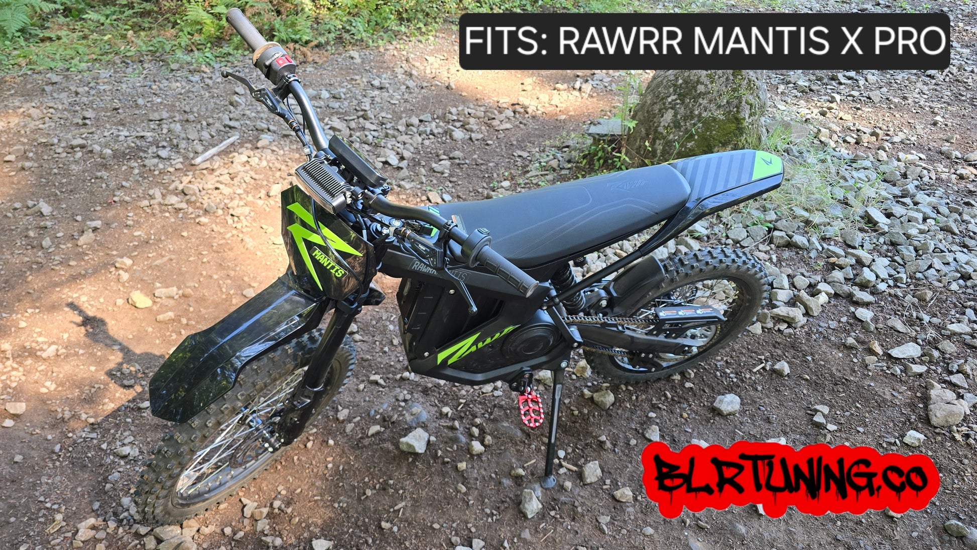 FOOT PEGS FOR RAWRR MANTIS X AND MANTIS X PRO BILLET ALUMINUM WITH STAINLESS STEEL TEETH BY BLR TUNING - Howling Moto