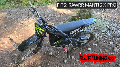 FOOT PEGS FOR RAWRR MANTIS X AND MANTIS X PRO BILLET ALUMINUM WITH STAINLESS STEEL TEETH BY BLR TUNING - Howling Moto