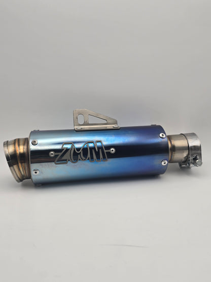 Zoom Loop Full Exhaust System Honda Grom 2014-2020 Titanium Blue (Used)