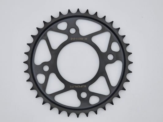 (Used) 36T Superlite 428 Conversion RS7 Series Black Steel Rear Sprocket Honda Cub 125 / Grom 125 / Monkey 125 (2014-2021)