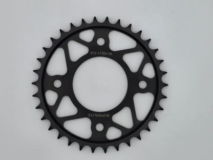 (Used) 34T Superlite 428 Conversion RS7 Series Black Steel Rear Sprocket Honda Cub 125 / Grom 125 / Monkey 125 (2014-2021)