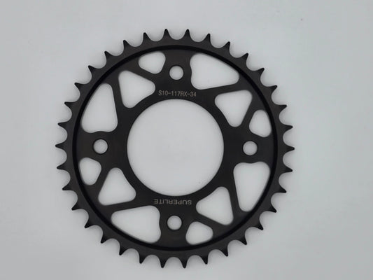 (Used) 34T Superlite 428 Conversion RS7 Series Black Steel Rear Sprocket Honda Cub 125 / Grom 125 / Monkey 125 (2014-2021)