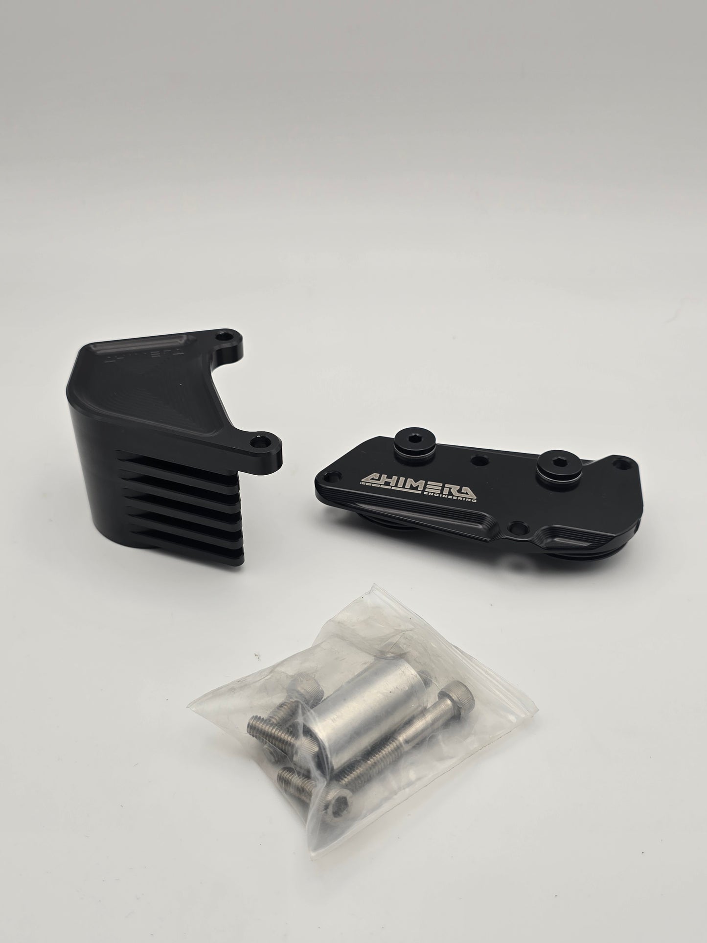 Chimera Engineering Oil Cooler Block - Honda Grom 125, Honda Monkey 125 (2022+) (Open-Box) - Howling Moto