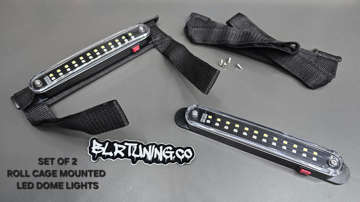 UTV ROLL CAGE MOUNTED LED DOME LIGHTS - BATTERY OPERATED - SUPER BRIGHT - Howling Moto