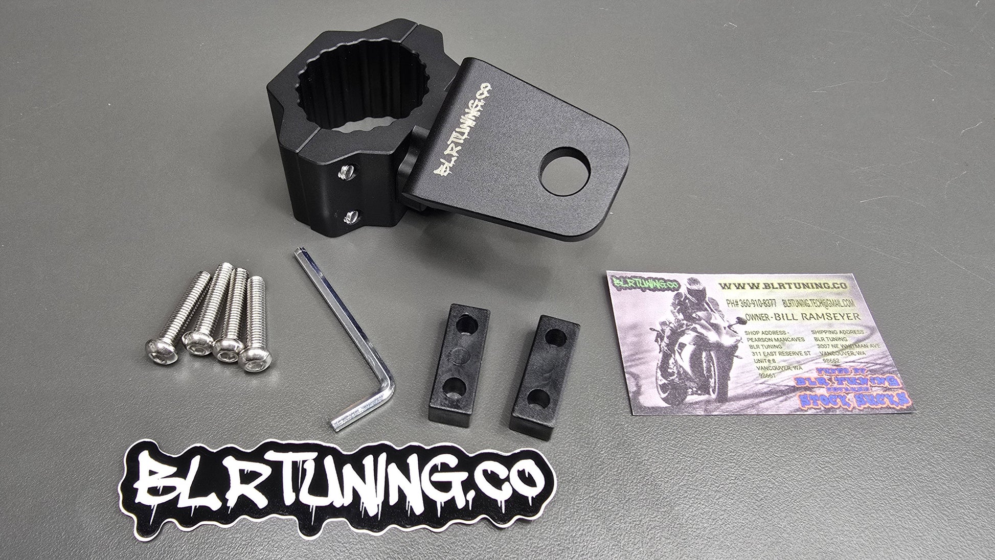 BLR TUNING Billet Aluminum Whip - Spot Light - Flagpole Mounts – Fits 1.75" to 2.0" Roll Cage Bars - UTV -ATV - ORV - UNIVERSAL FITMENT - Howling Moto