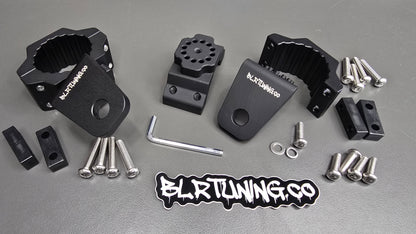 BLR TUNING Billet Aluminum Whip - Spot Light - Flagpole Mounts – Fits 1.75" to 2.0" Roll Cage Bars - UTV -ATV - ORV - UNIVERSAL FITMENT - Howling Moto