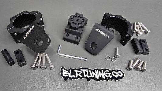 BLR TUNING Billet Aluminum Whip - Spot Light - Flagpole Mounts – Fits 1.75" to 2.0" Roll Cage Bars - UTV -ATV - ORV - UNIVERSAL FITMENT - Howling Moto