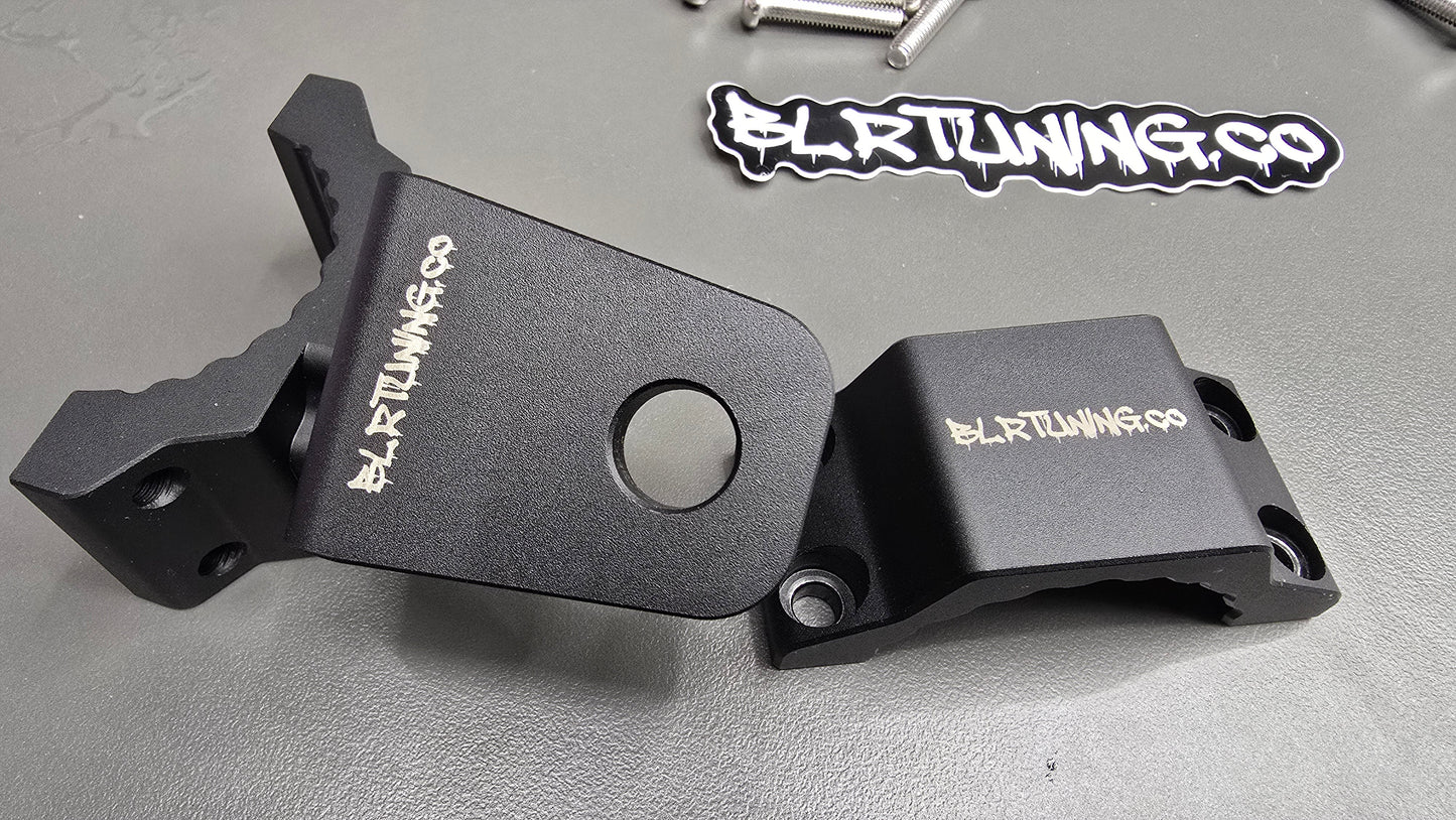 BLR TUNING Billet Aluminum Whip - Spot Light - Flagpole Mounts – Fits 1.75" to 2.0" Roll Cage Bars - UTV -ATV - ORV - UNIVERSAL FITMENT - Howling Moto