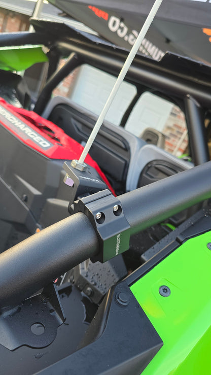 BLR TUNING Billet Aluminum Whip - Spot Light - Flagpole Mounts – Fits 1.75" to 2.0" Roll Cage Bars - UTV -ATV - ORV - UNIVERSAL FITMENT - Howling Moto