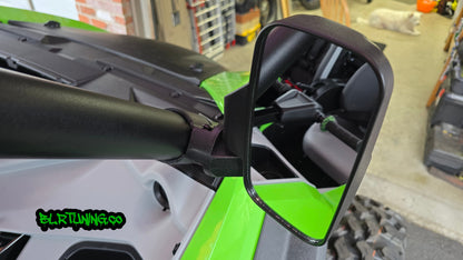 UTV MIRRORS - REAR VIEW MIRROR AND SIDE MIRRORS - LIGHTWEIGHT - WIDE FIELD OF VIEW - UNIVERSAL FITMENT - 1.6 in to 2 in ROLL CAGE MOUNTED - Howling Moto