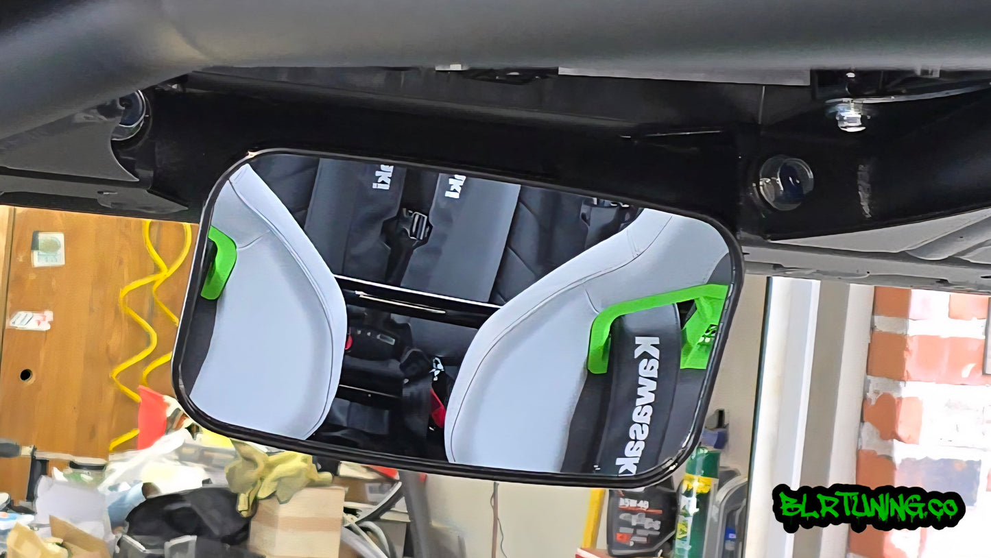 UTV MIRRORS - REAR VIEW MIRROR AND SIDE MIRRORS - LIGHTWEIGHT - WIDE FIELD OF VIEW - UNIVERSAL FITMENT - 1.6 in to 2 in ROLL CAGE MOUNTED - Howling Moto