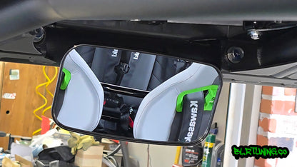 UTV MIRRORS - REAR VIEW MIRROR AND SIDE MIRRORS - LIGHTWEIGHT - WIDE FIELD OF VIEW - UNIVERSAL FITMENT - 1.6 in to 2 in ROLL CAGE MOUNTED - Howling Moto