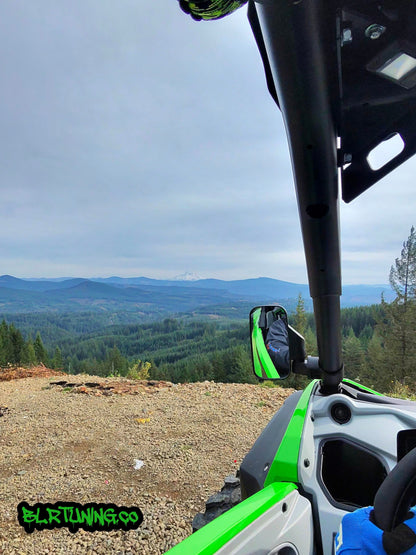 UTV MIRRORS - REAR VIEW MIRROR AND SIDE MIRRORS - LIGHTWEIGHT - WIDE FIELD OF VIEW - UNIVERSAL FITMENT - 1.6 in to 2 in ROLL CAGE MOUNTED - Howling Moto